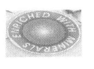 Enrched With Minerals ( Label ) Device mark 1025011 Trademark