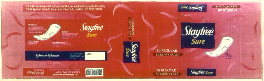 Stayfree Sure (label) Device mark 1048479 Trademark