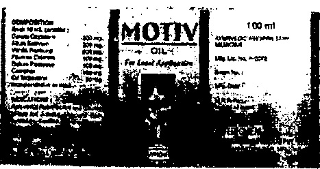 Motiv Oil. Device mark 1051802 Trademark