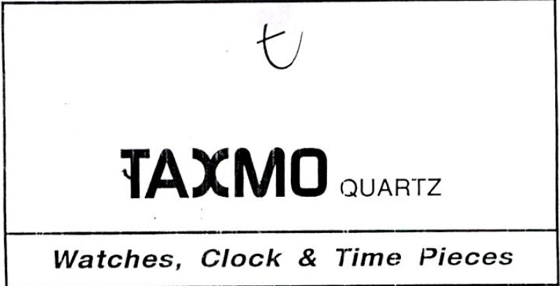 Taxmo Quartz Device mark 1112070 Trademark