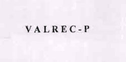 Valrec - P Device mark 1130878 Trademark