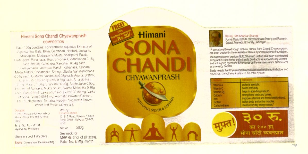 Himani Sona Chandi Device mark 1225194 Trademark