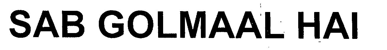 Sab Golmaal Hai (label) Device mark 1291707 Trademark