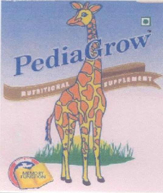 Pedia Grow With Label Device mark 1322318 Trademark