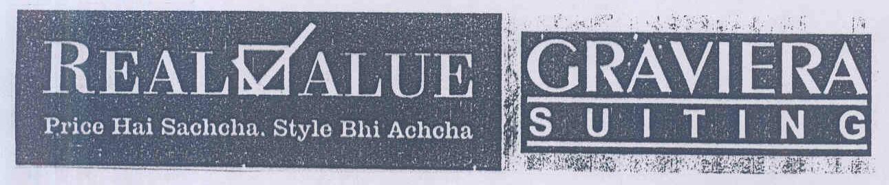Real Value Graviera Suiting With Label Device mark 1411124 Trademark