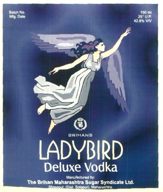 Ladybird Deluxe Vodka (label) Device mark 1430640 Trademark
