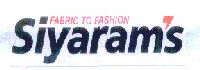 Fabric To Fashion Siyaram's (label) Device mark 1463222 Trademark