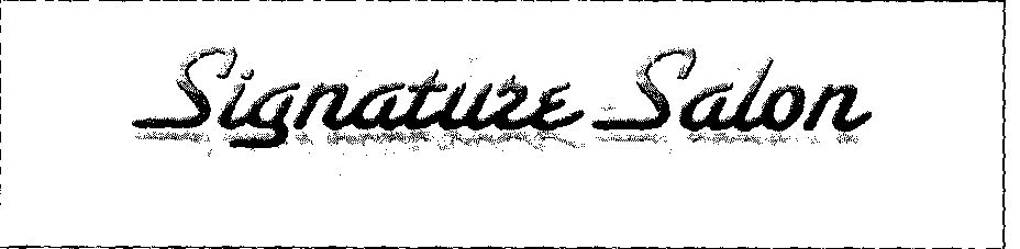 Signature Salon With Device Device mark 1501283 Trademark