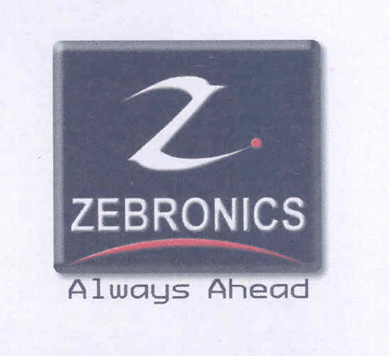 Zebronics Always Ahead (logo) Device mark 1519852 Trademark