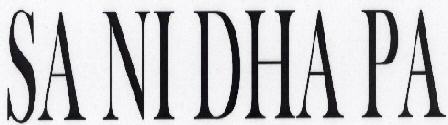 Sa Ni Dha Pa Device mark 1529436 Trademark