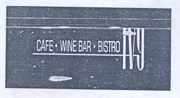 Cafe- Wine Bar - Bistro Ivy (label) Device mark 1548581 Trademark