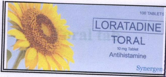Loratadine Toral (device Of Flower) Device mark 1556606 Trademark