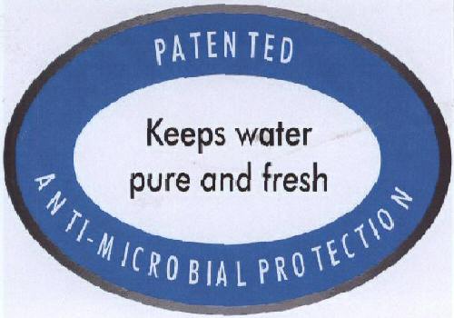 Patented Keeps Water Pure And Fresh (label) Device mark 1569541 Trademark