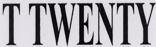 T Twenty Device mark 1609959 Trademark