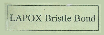 Lapox Bristle Bond Device mark 1680355 Trademark