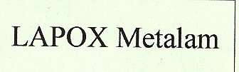 Lapox Metalam Device mark 1680357 Trademark