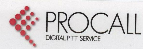 Procall Digital Ptt Servcie With Label Device mark 1728165 Trademark