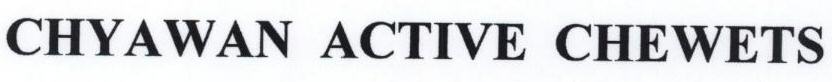Chyawan Active Chewets Device mark 1758938 Trademark