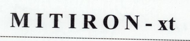 Mitiron - Xt ( Label ) Device mark 1778292 Trademark