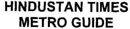 Hindustan Times Metro Guide Device mark 1797934 Trademark