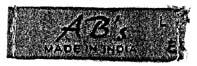 Ab's Made In India Device mark 1881832 Trademark