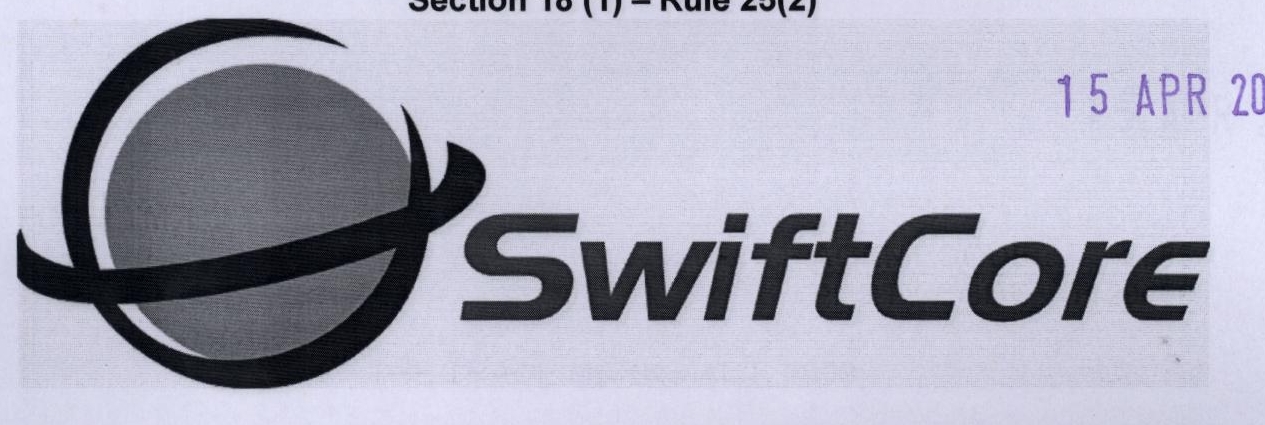 Swiftcore Device mark 1950658 Trademark