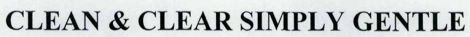 Clean & Clear Simply Gentle Device mark 1957122 Trademark