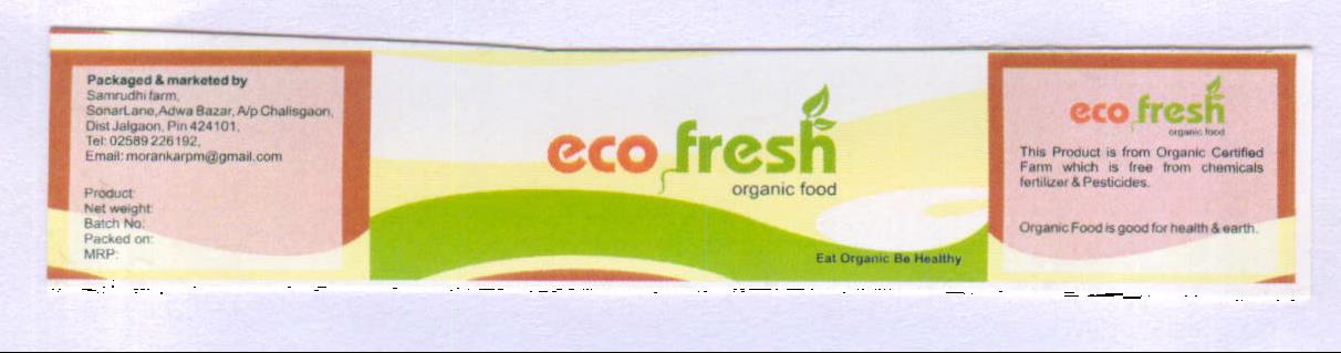 Eco Fresh Organic Food Device mark 2070335 Trademark