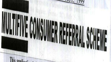 Multifive Consumer Referral Scheme (with Device) Device mark 2091418 Trademark