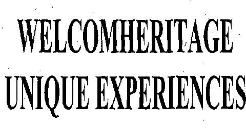 Welcomheritage Unique Experience (device) Device mark 2178093 Trademark
