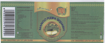 Mps Mango Pudina Squash (device) Device mark 2186036 Trademark