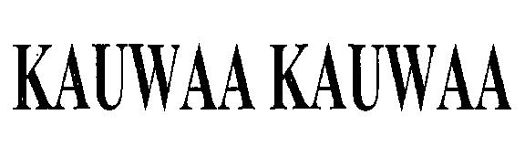 Kauwaa Kauwaa (device) Device mark 2255603 Trademark