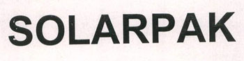 Solarpak Device mark 2300106 Trademark