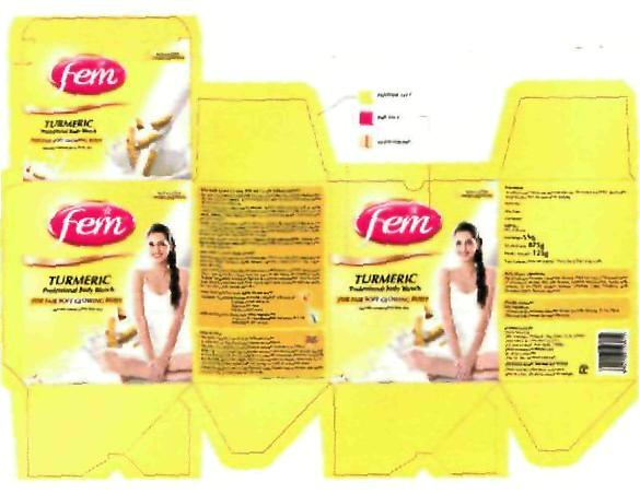 Fem Turmeric (label) Device mark 2300484 Trademark