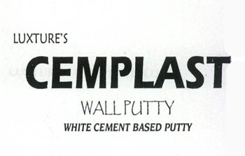 Luxture's Cemplast Wall Putty Device mark 2302967 Trademark