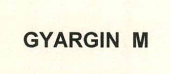 Gyargin M Device mark 2309012 Trademark