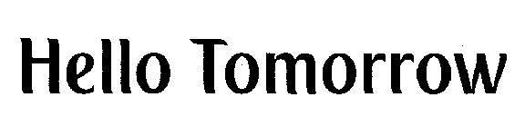 Hello Tomorrow (device) Device mark 2311711 Trademark