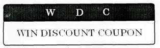 W D C (win Discount Coupon) Device mark 2356501 Trademark