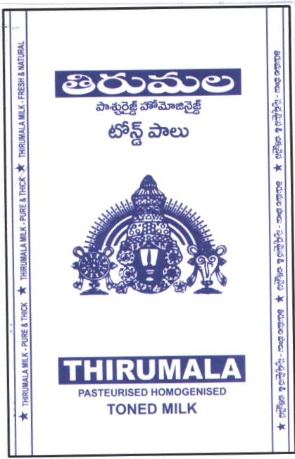 Thirumala Pasteurised Homogenised Toned Milk Device mark 2377798 Trademark