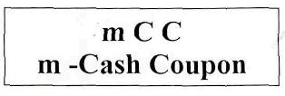 M Cc M -cash Coupon Device mark 2383039 Trademark