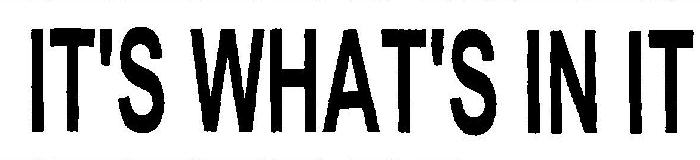 It`s What`s In It (device) Device mark 2451652 Trademark