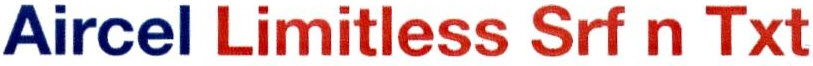Aircel Limitless Srf N Talk Device mark 2456812 Trademark