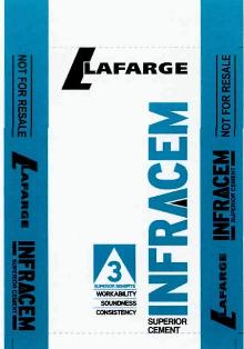Lafarge Infracem Superior Cement(device) Device mark 2504551 Trademark
