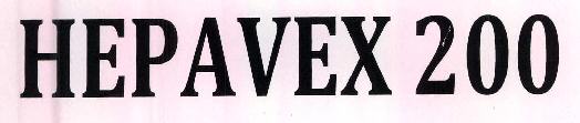 Hepavex 200 Device mark 2510192 Trademark