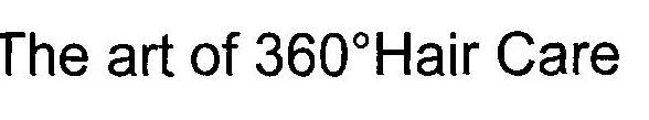 The Art Of 360 Hair Care (device) Device mark 2510779 Trademark