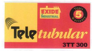Exide Industrial Tele Tubular 3tt 300 (device) Device mark 2522103 Trademark