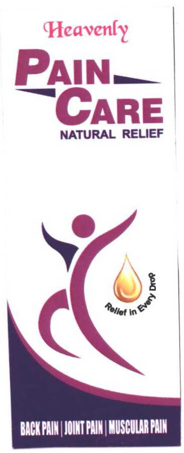 Heavenly Pain Care Natural Relief Device mark 2536998 Trademark