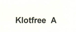Klotfree A Device mark 2648333 Trademark