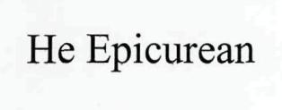 He Epicurean Device mark 2656094 Trademark