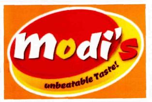 Modi's (label) Device mark 2696460 Trademark